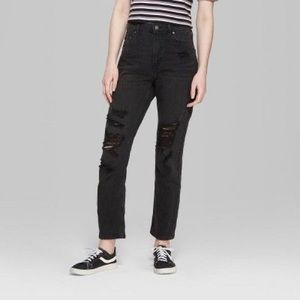 Wild Fable High-Rise Distressed Mom Jeans